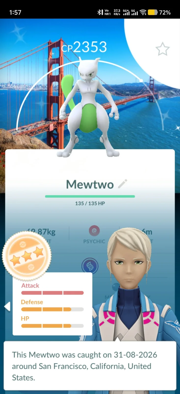 San Francisco BG shiny mewtwo — image 1